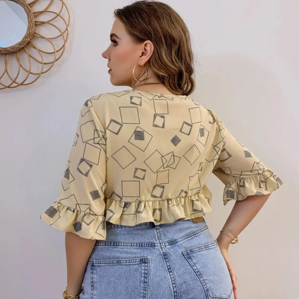 🛍 New Plus Ruffle Top - Picture 3 of 7